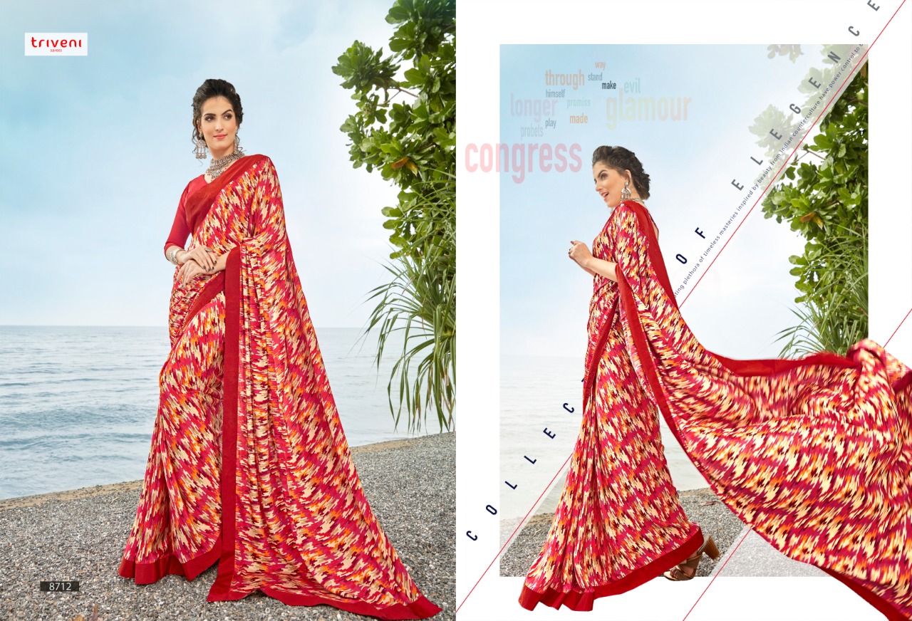 triveni marvellous regular wear sarees at wholesale rate