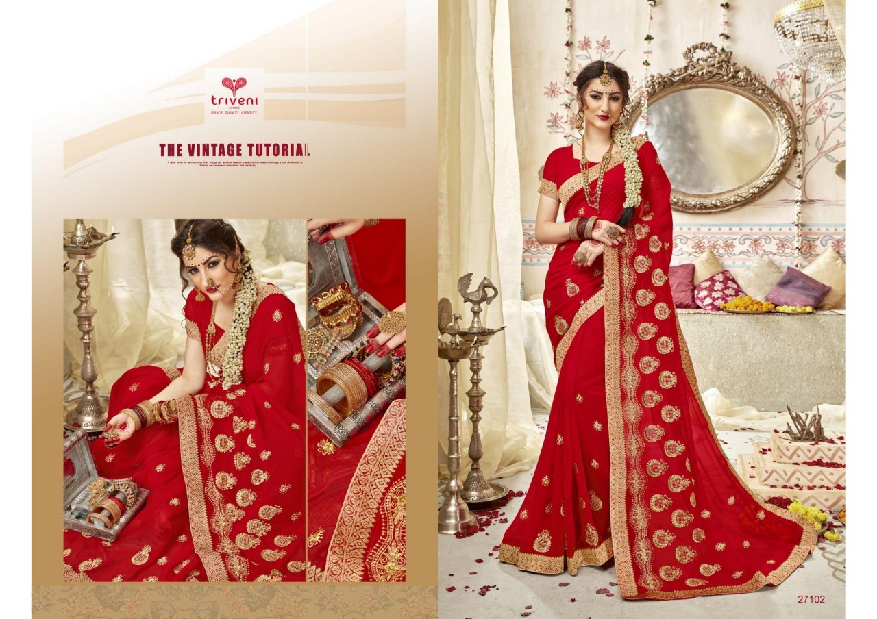 triveni swarnpari beautiful ethnic designer sarees collection