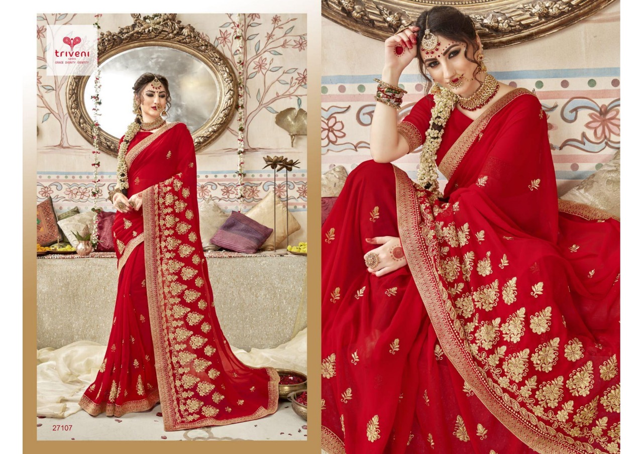 triveni swarnpari beautiful ethnic designer sarees collection