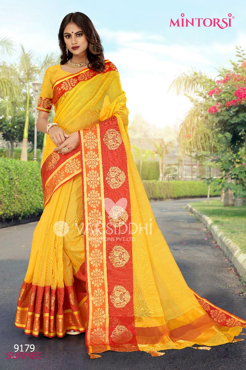 Varsiddhi Surmee colourful sarees collection at wholesale rate