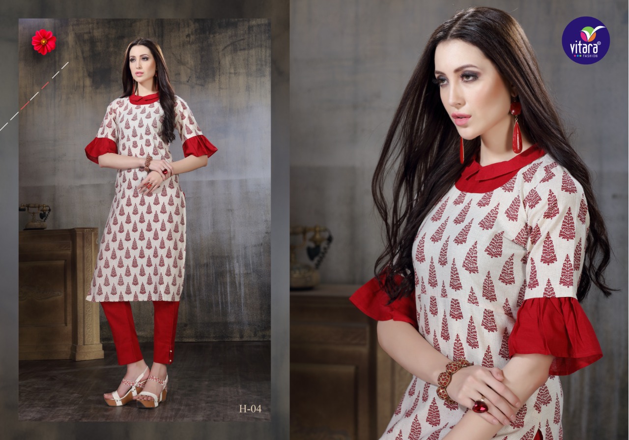 vitara fashion gratel exclusive designer wear kurtis collection