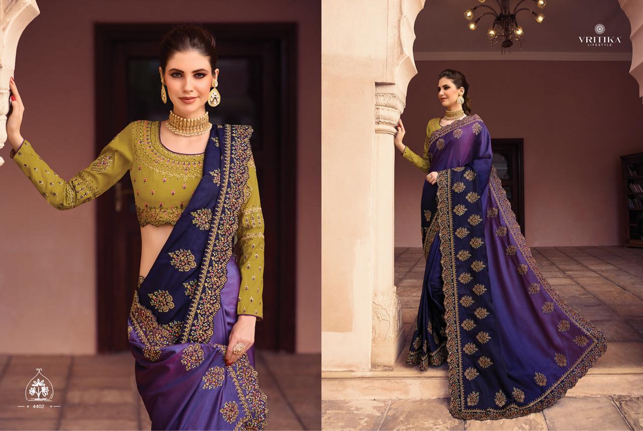 Vritika lifestyle swara vol 4 Colourful designer party wear sarees Collection