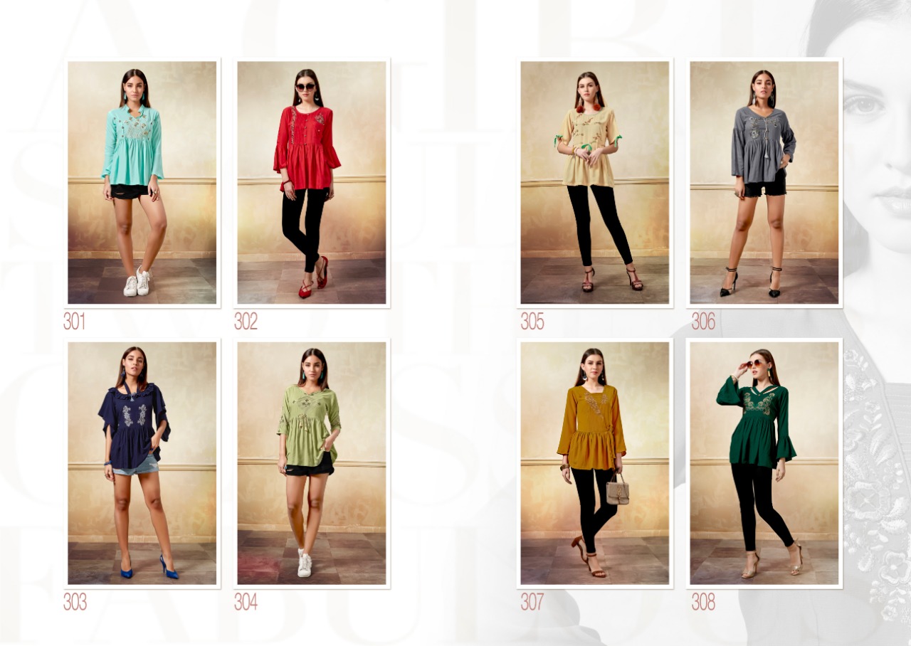 Vs fashion warina vol 1 designer short top collection at wholesale rate