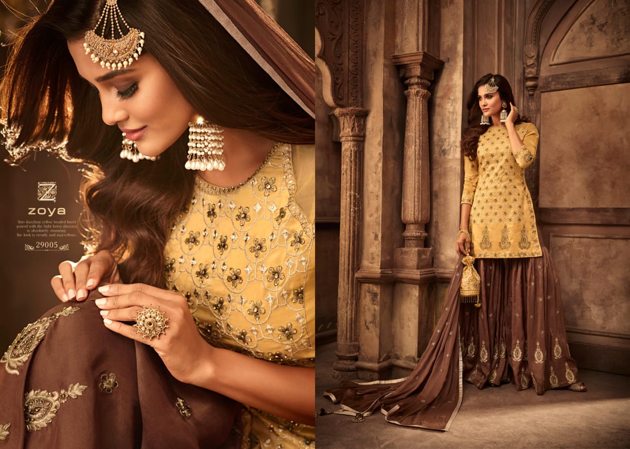 Zoya moments heavy embroidered bridal wear salwar kameez collection at wholesale rate