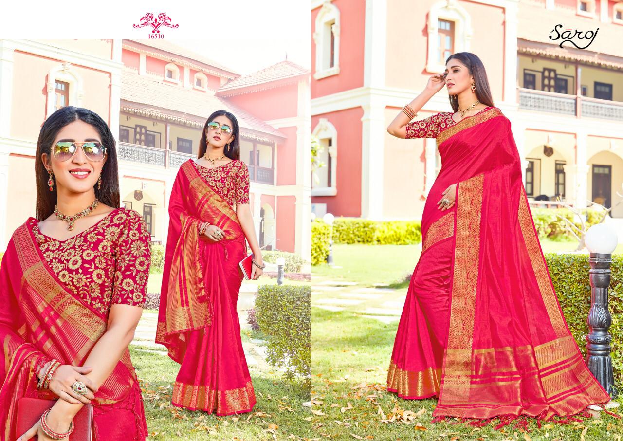 saroj silk and silk beautiful fancy collection of sarees
