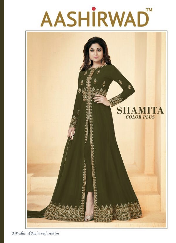 aashirwad shamita color plus colorful desginer outfit collection