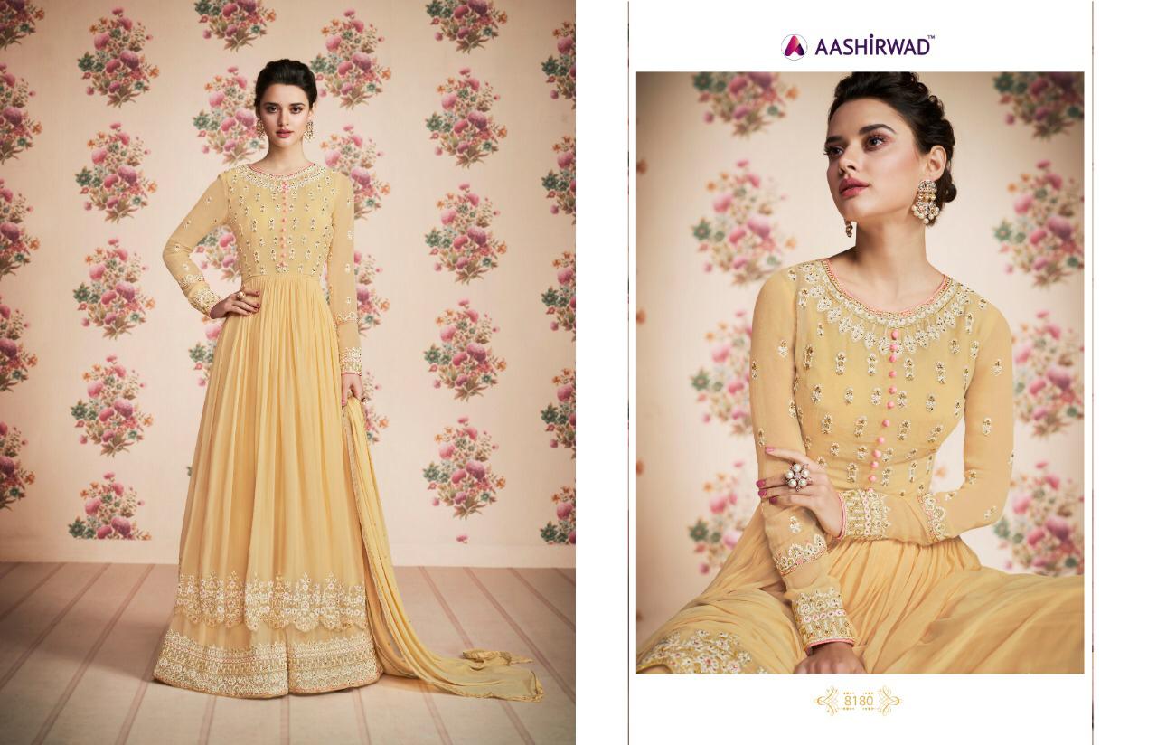 aashirwad siona beautiful designer outfit collection