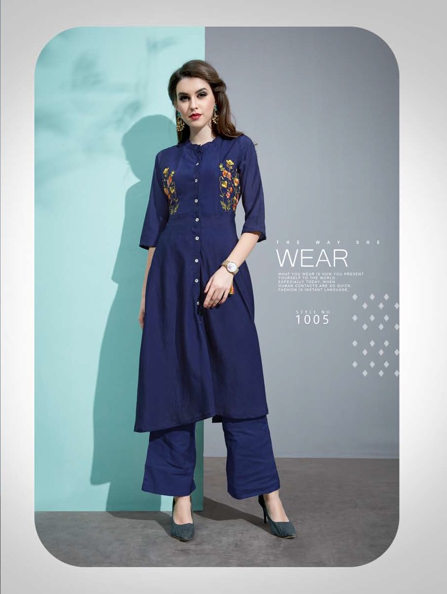 amore vaarahi vol 6 colorful fancy kurti with plazzo collection