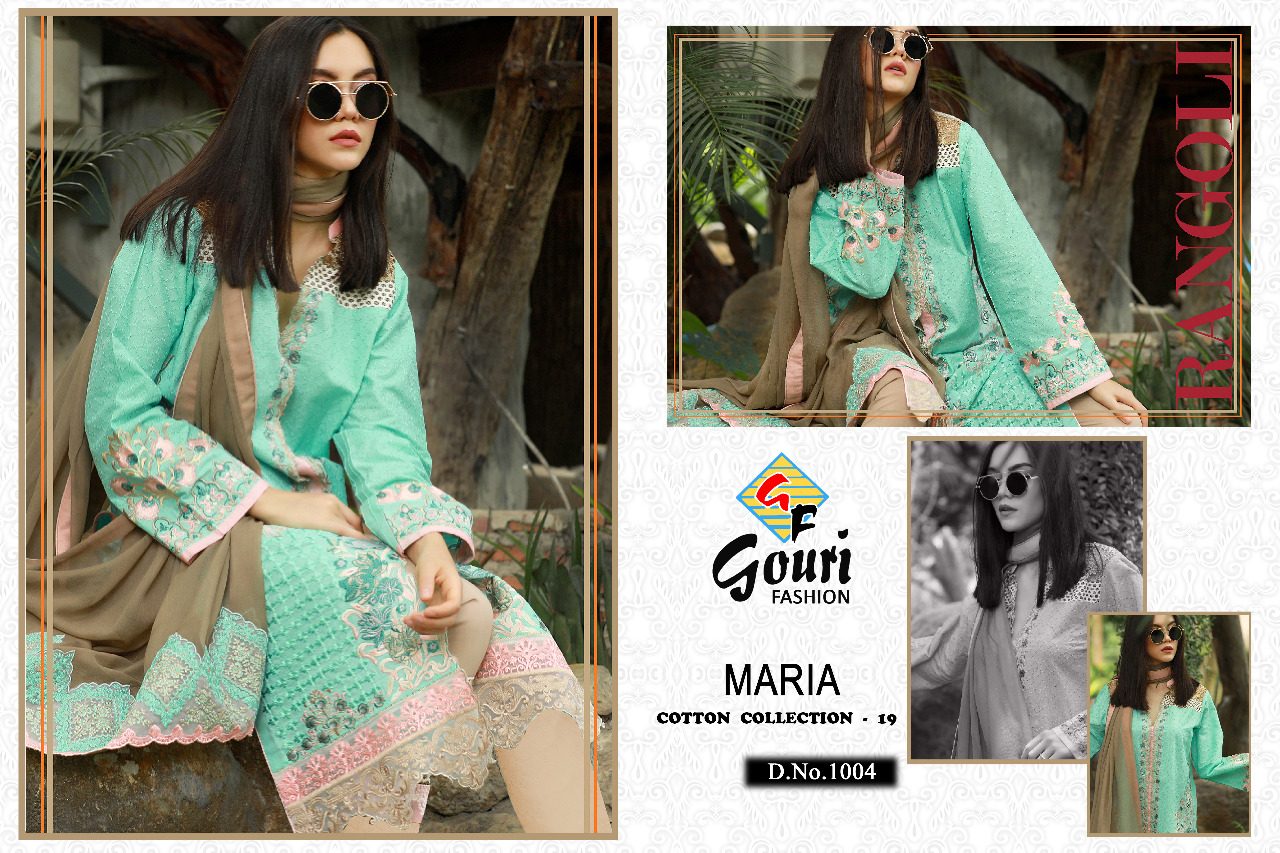 gouri fashions maria cotton collection vol 19 designer ready to wear salwaar suit collection