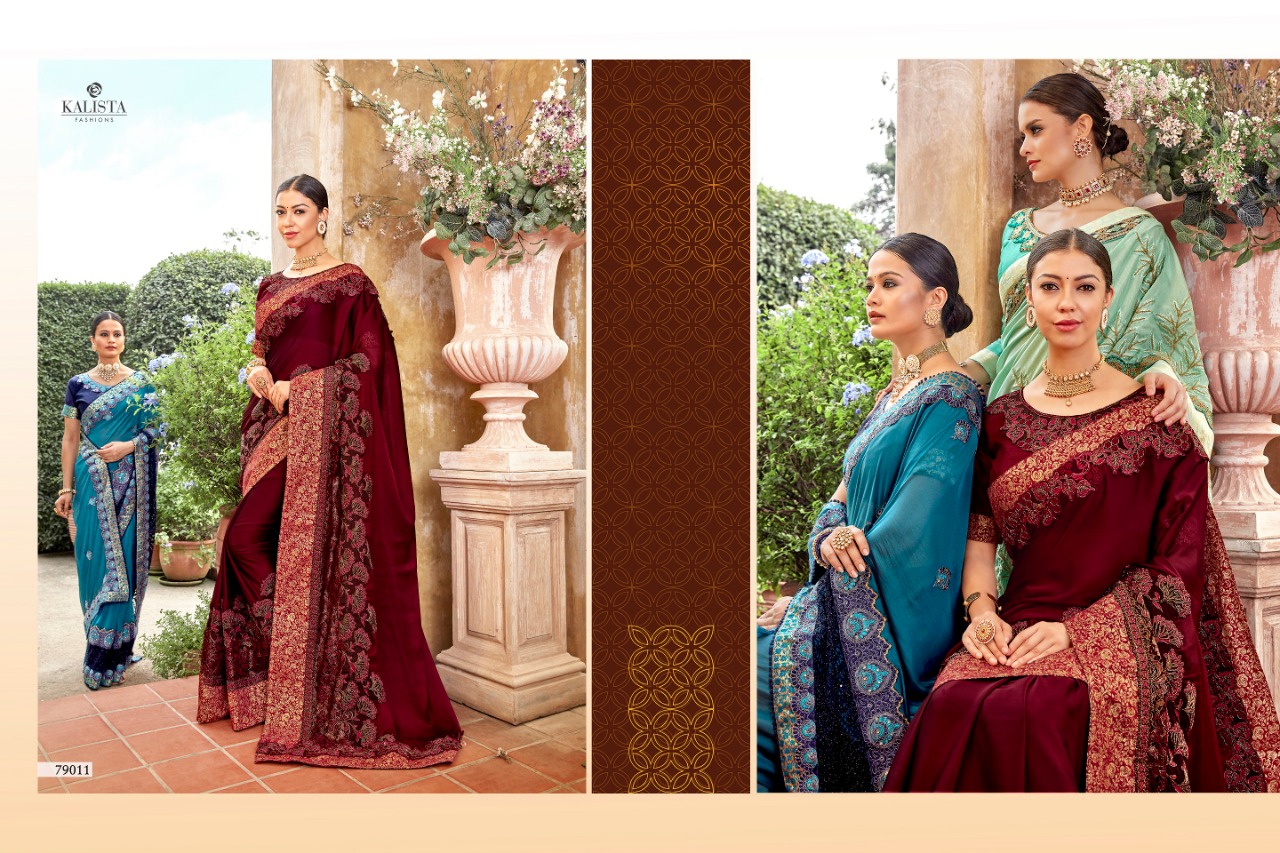 kalishta fashion ruaab 2 beautiful fancy sarees wear collection