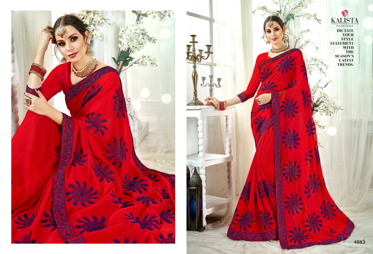 kalista  fashion innayat colorful fancy collection of sarees