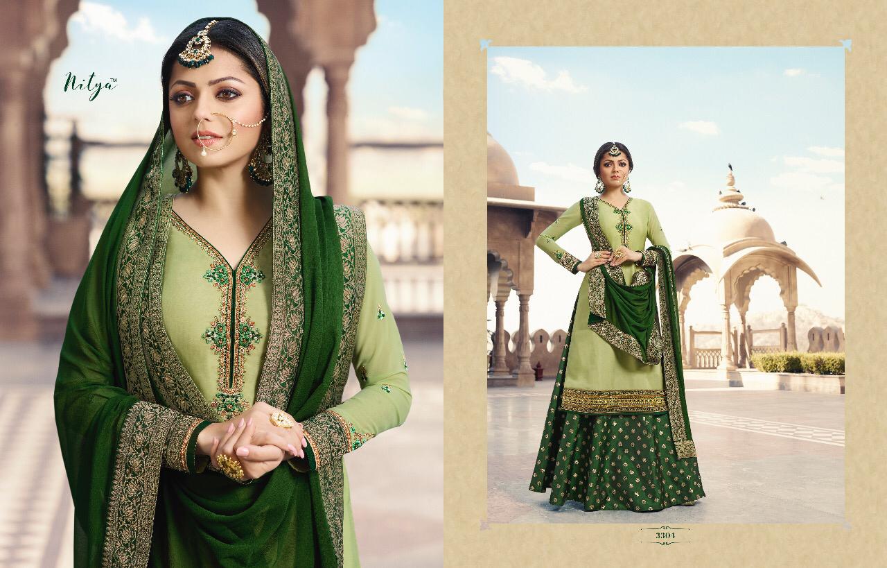 lT fabrics nitya vol 133  beautiful designer salwaar suit wear with plazzo collection