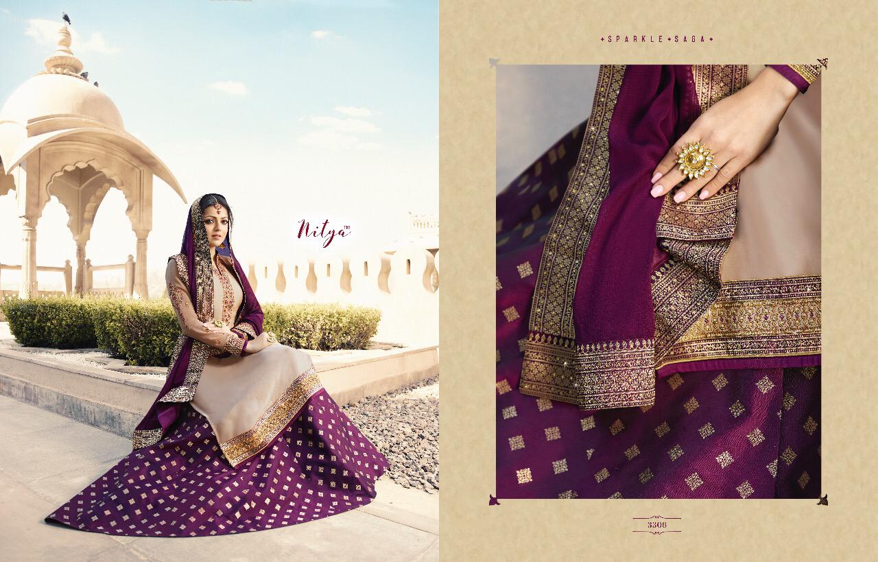 lT fabrics nitya vol 133  beautiful designer salwaar suit wear with plazzo collection
