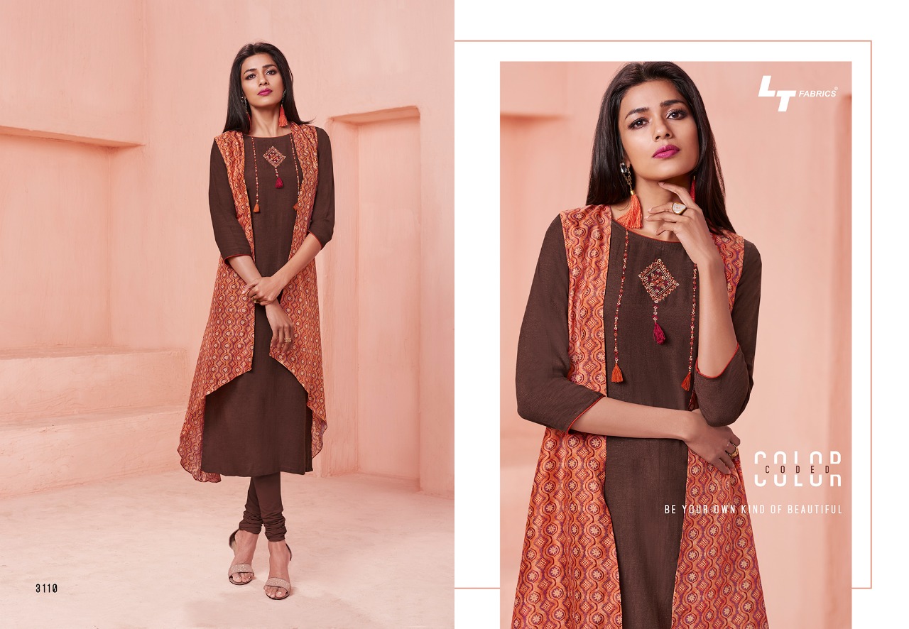 Lt nitya 31 colourful ready to wear beautiful kurties collection at wholesale rate