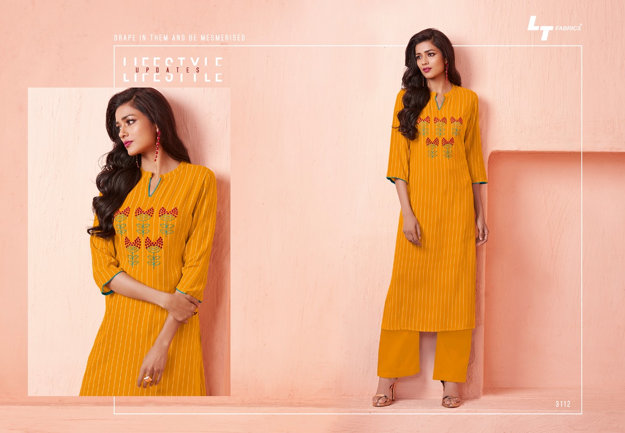 Lt nitya 31 colourful ready to wear beautiful kurties collection at wholesale rate