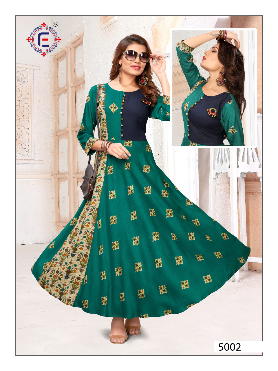mitali elina  sakhi colorful fancy casual wear kurtis catalog at reasonable rate