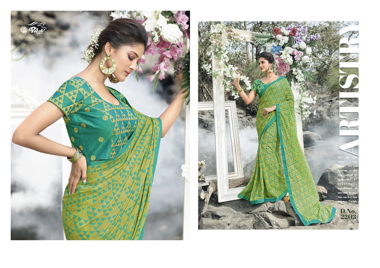 palav paarna 7 casual wear fancy sarees catalog at reasonable rate