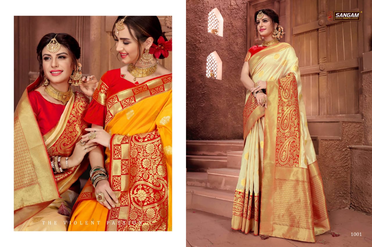 sangam prints kalakriti beautiful designer sarees collection