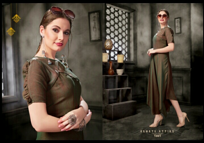 sanidhya trendz majestic designer ready to wear kurtis collection