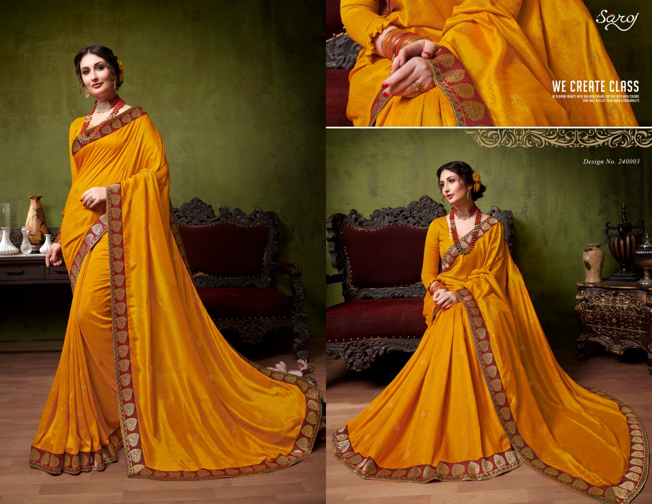 saroj magical beautiful collection of colorful sarees