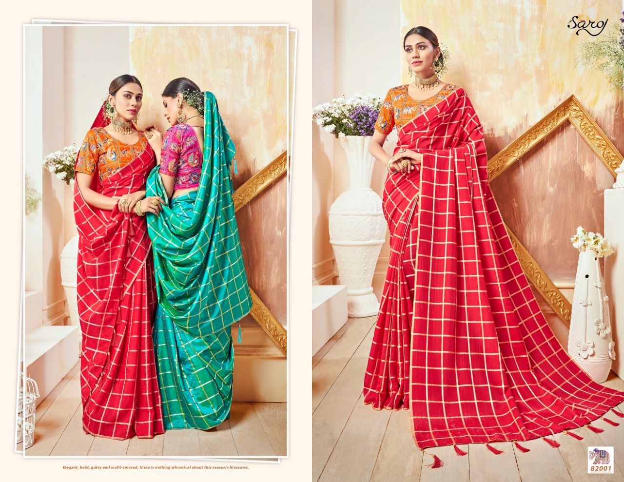 saroj raj kumari fancy designer collection of sarees