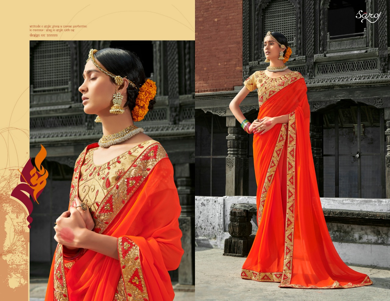saroj sarara beautiful fancy collection of sarees at reasonable rate