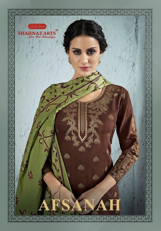 shahnaz afsanah colorful casual wear salwaar suits catalog at reasonable rate
