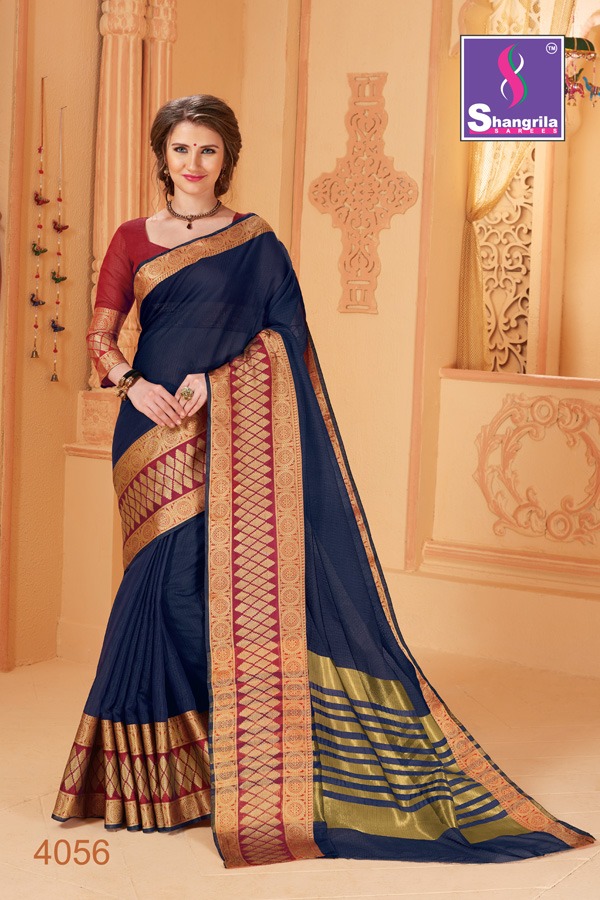 shangrila aastha cotton beautiful casual wear sarees collection