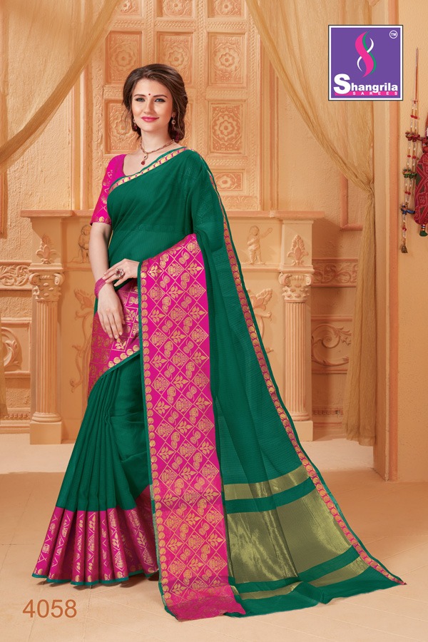 shangrila aastha cotton beautiful casual wear sarees collection