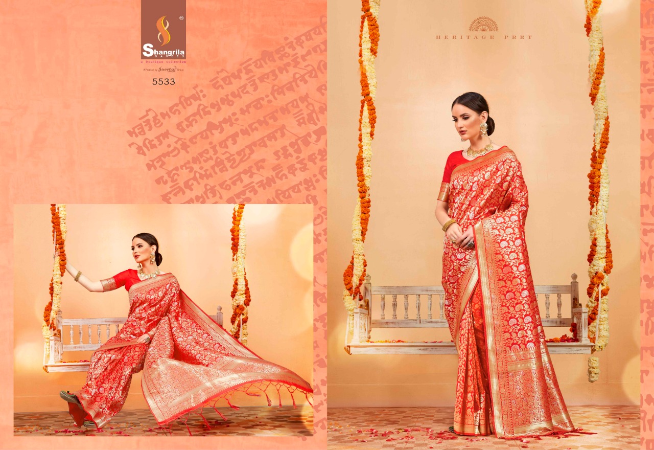 shangrila banarasi zari designer fancy collection of beautiful sarees