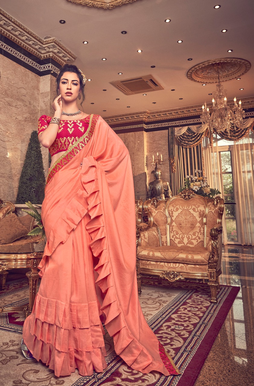 shangrila cindrella graceful designer sarees at reasonable rate