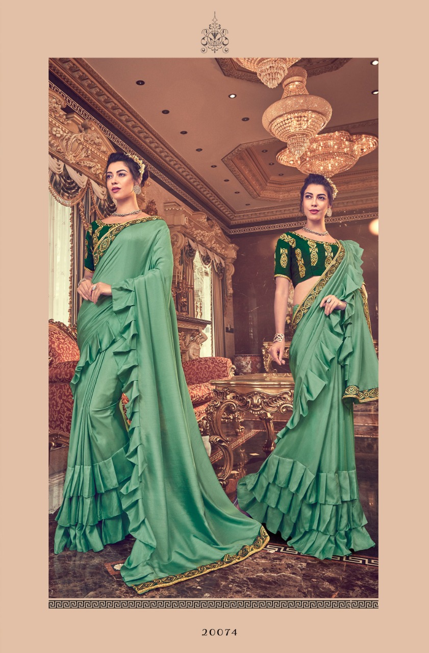 shangrila cindrella graceful designer sarees at reasonable rate