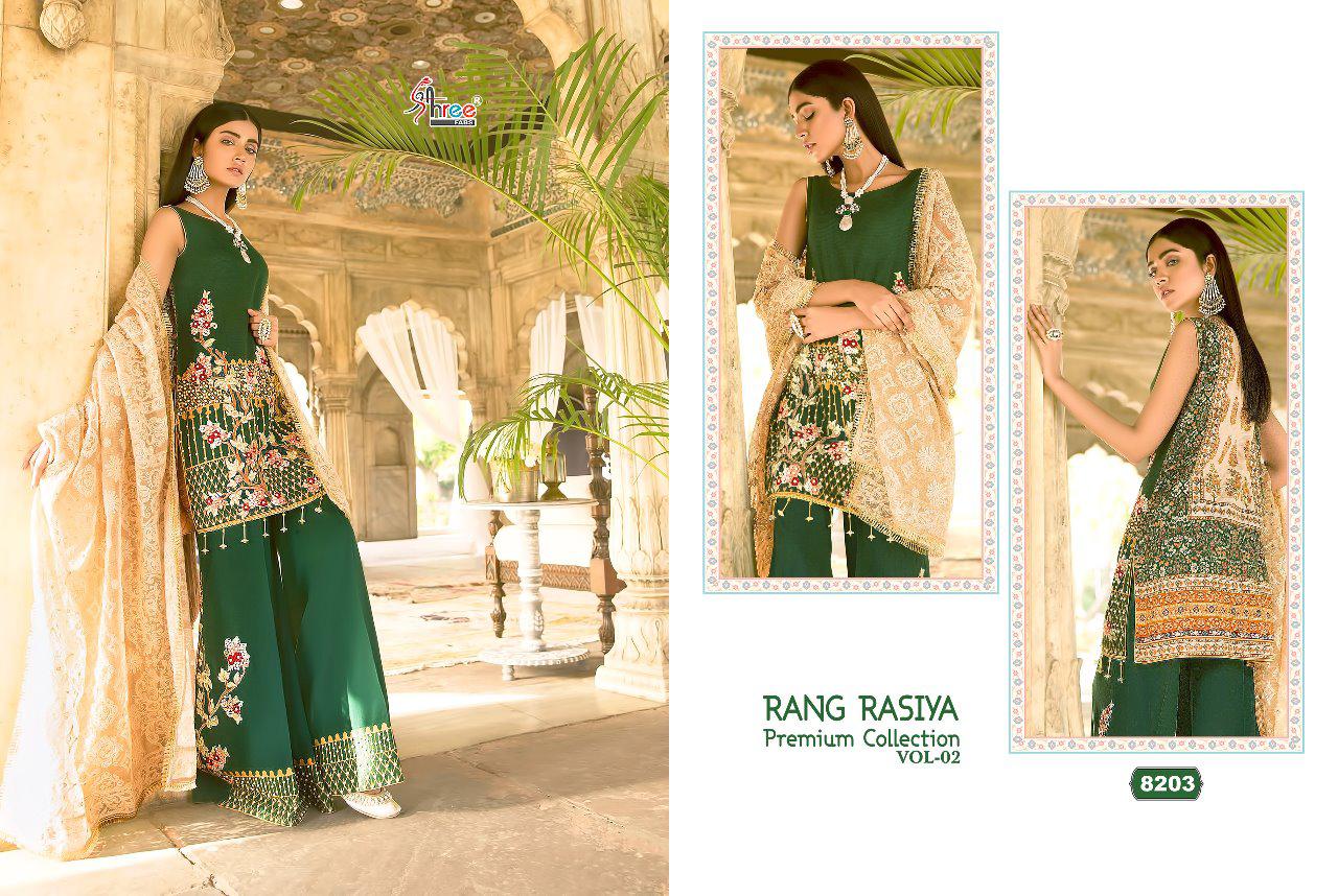 shree fabs rang rasiya premium collection vol 2 fancy collection of salwaar suits at reasonable rate
