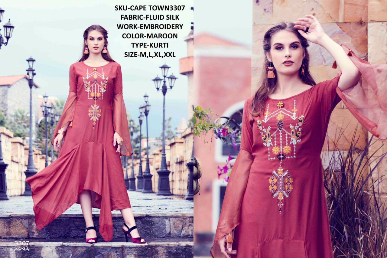 sinzara cape town colorful fancy collection of kurtis