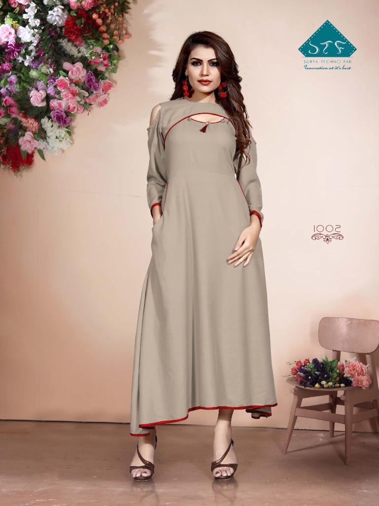 sTF diksha vol 8 colorful casual wear gowns at resonanle rate