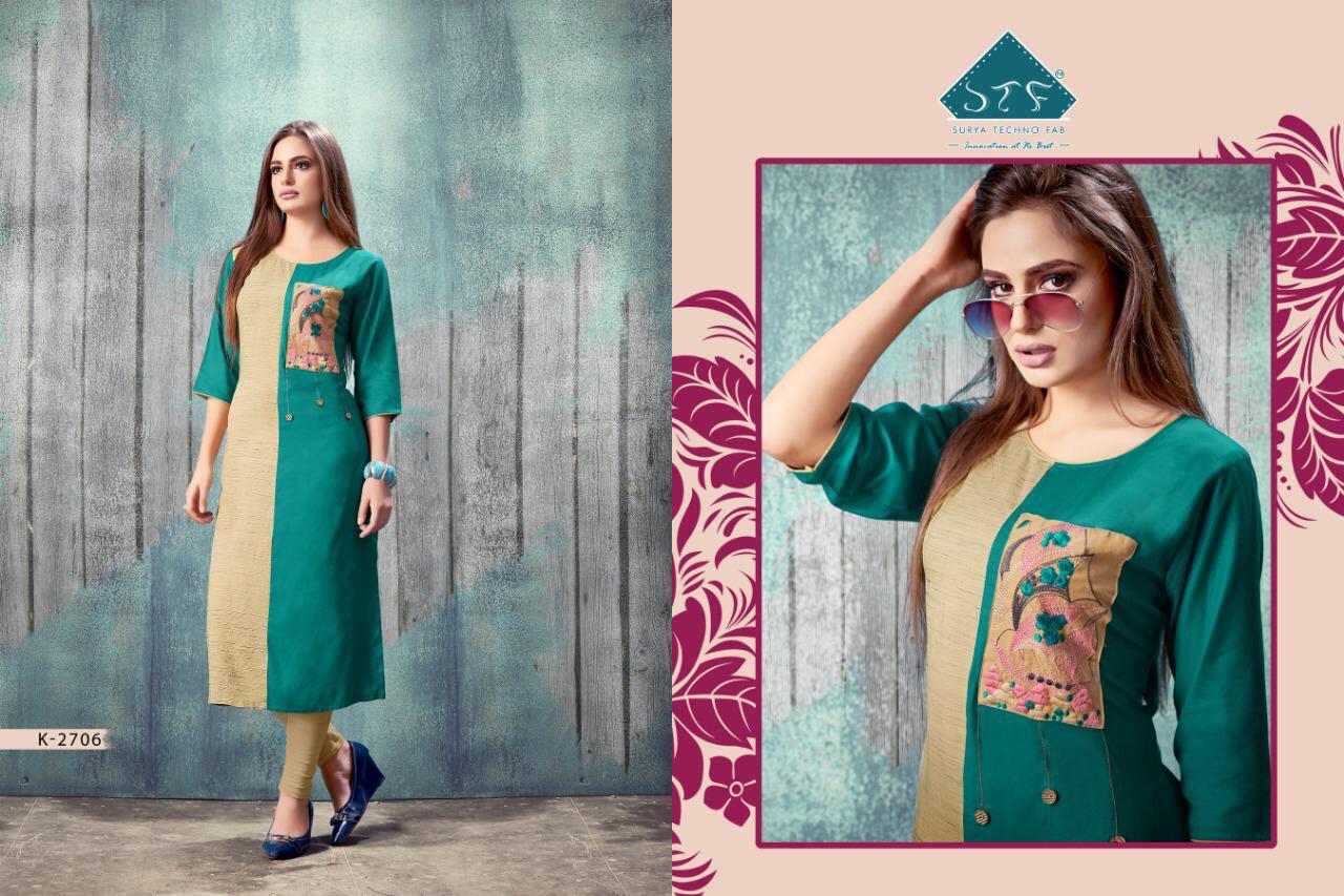 STF kalista colorful casual wear kurtis collection at reasonable rate