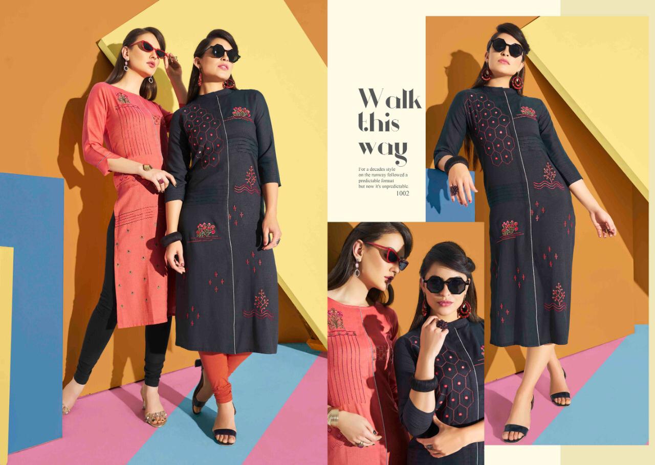 sweety fashion lock colorful casual wear kurtis catalog at reasonable rate