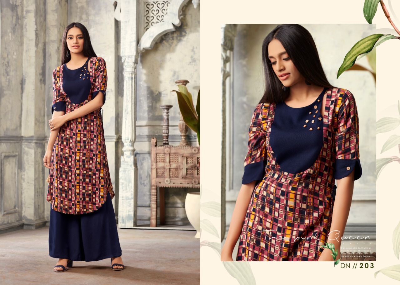 topdot dusk vol 5 fancy collection of kurtis at reasonable rate
