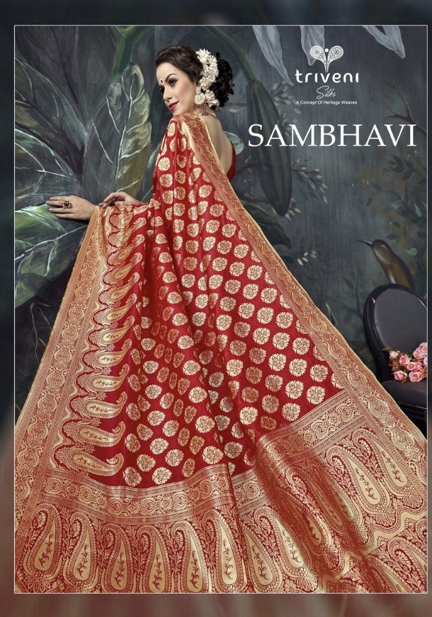 triveni sambhavi beautiful designer sarees collection