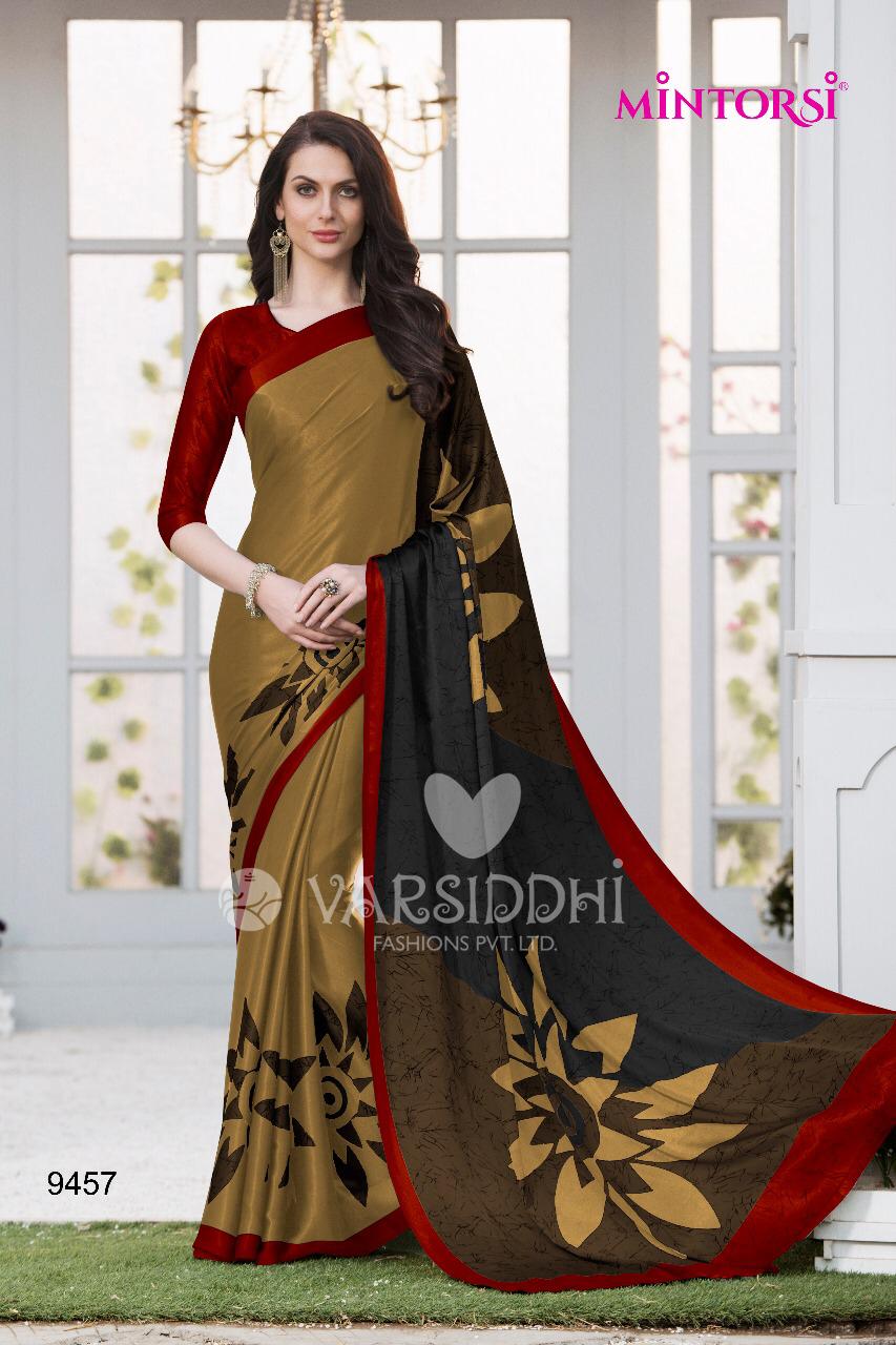 varsiddhi mintorsi colorful collection of casual wear sarees at reasonable rate