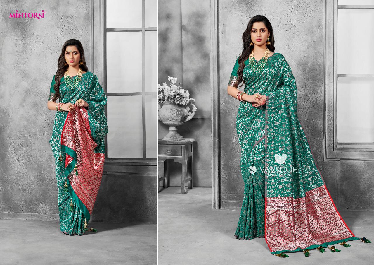 varsiddhi mintorsi silver beauty colorful designer sarees collection