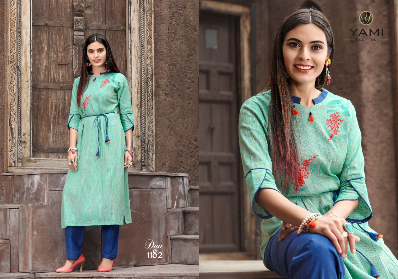 yami fashion culture colorful fancy collection of kurtis