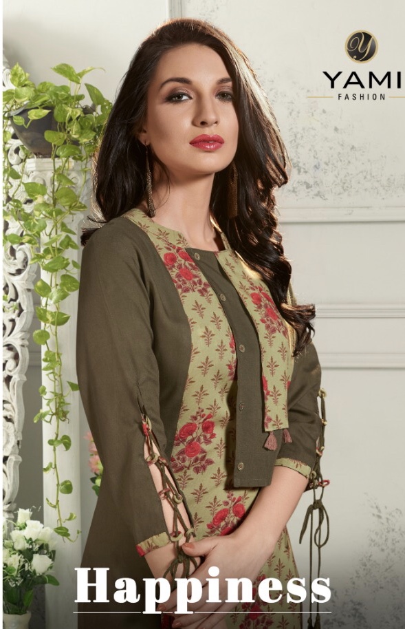 yami fashion happiness colorful fancy collection of kurtis at reasonable rate