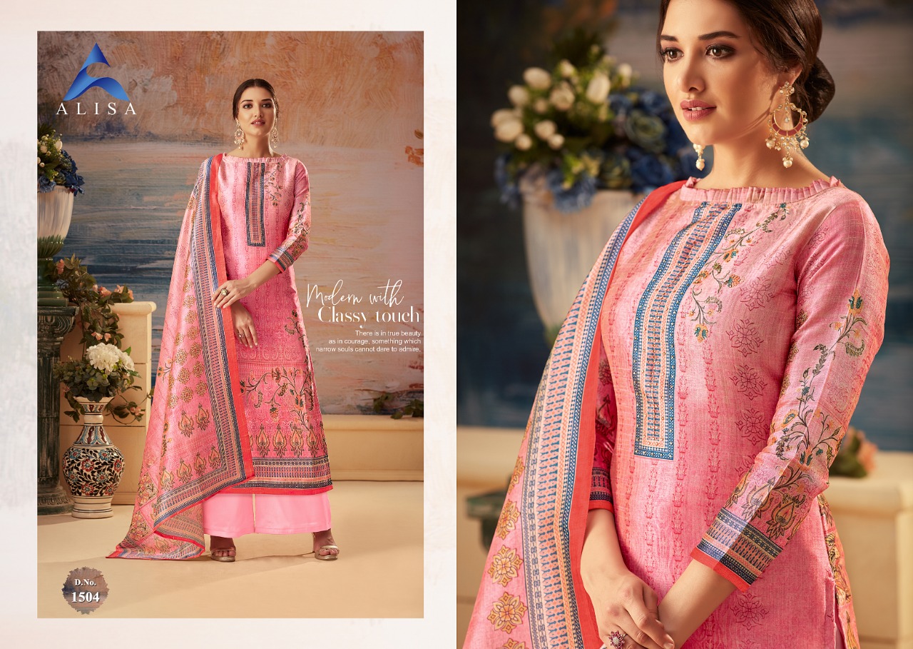 alisa silky colorful fancy collection of salwaar suits