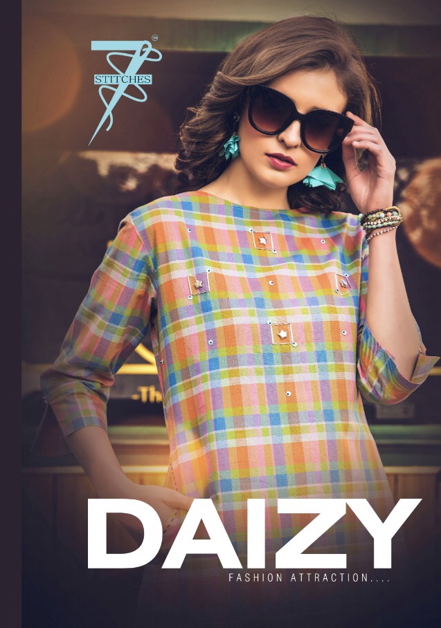alok suit 7 stitches daizy colorful fancy collection of kurtis