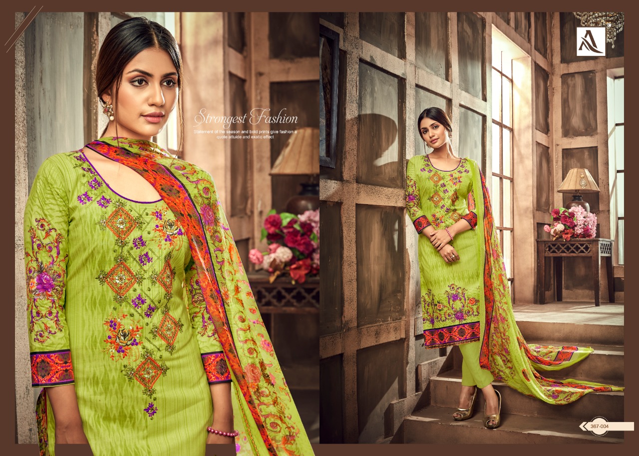 alok suits aasfa colorful fancy collection of salwaar suits
