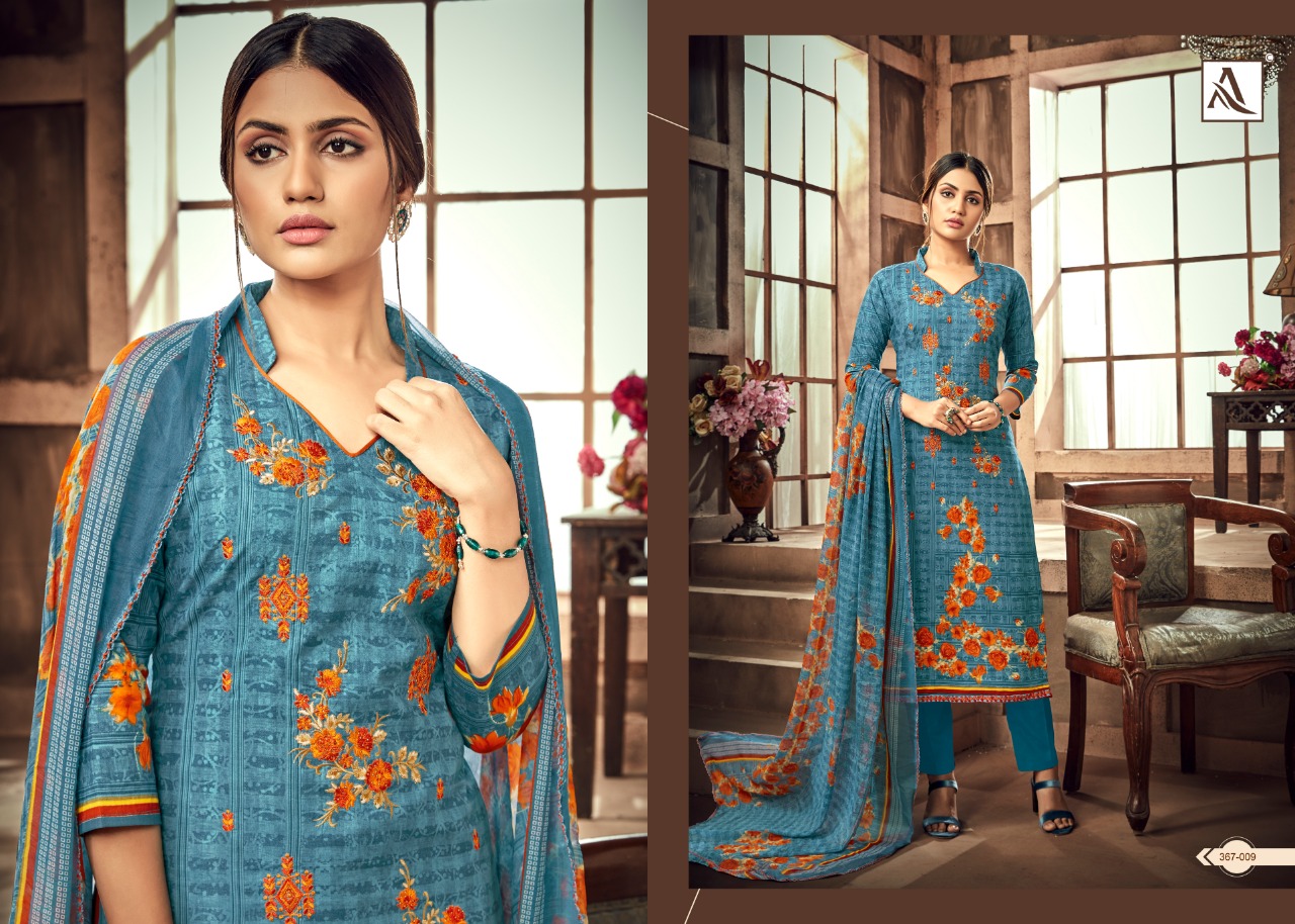 alok suits aasfa colorful fancy collection of salwaar suits