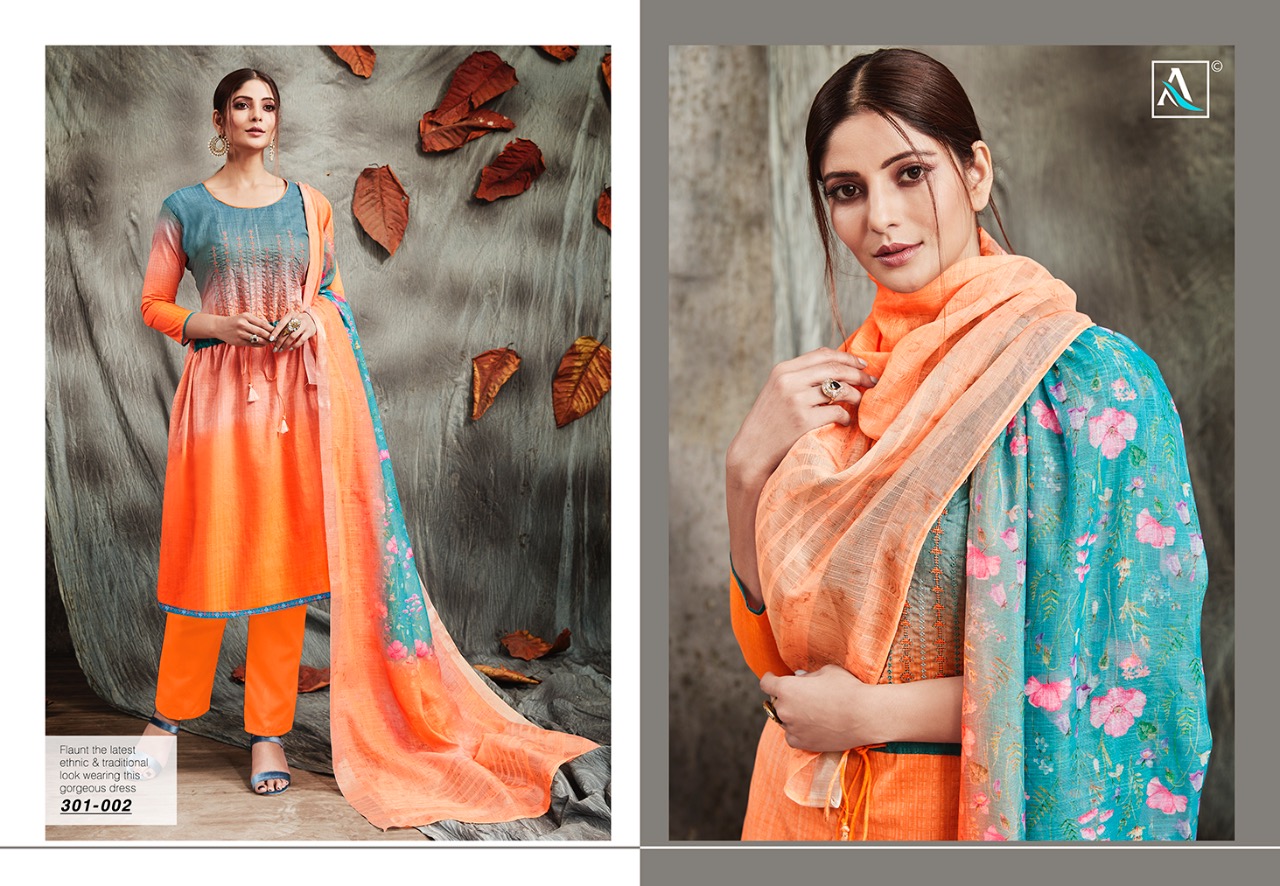 alok suits panghat colorful fancy collection of salwaar suits