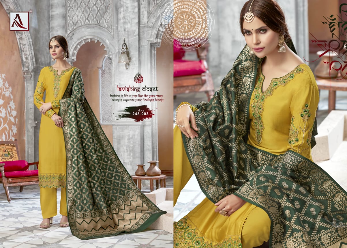 alok suits wedding fever colorful fancy collection of salwaar suits