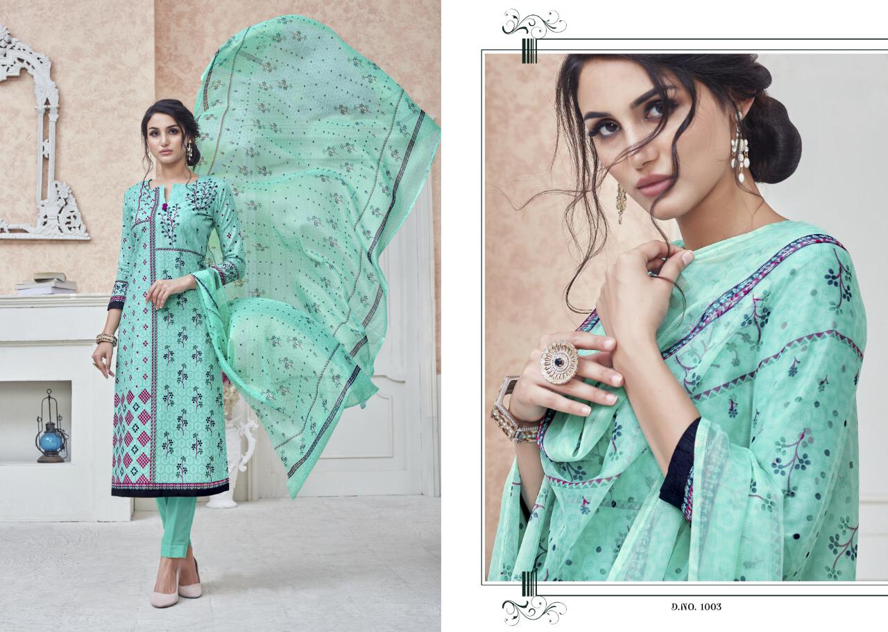 chandra fashion cotton candy vol 1 fancy designer collection of salwaar suits